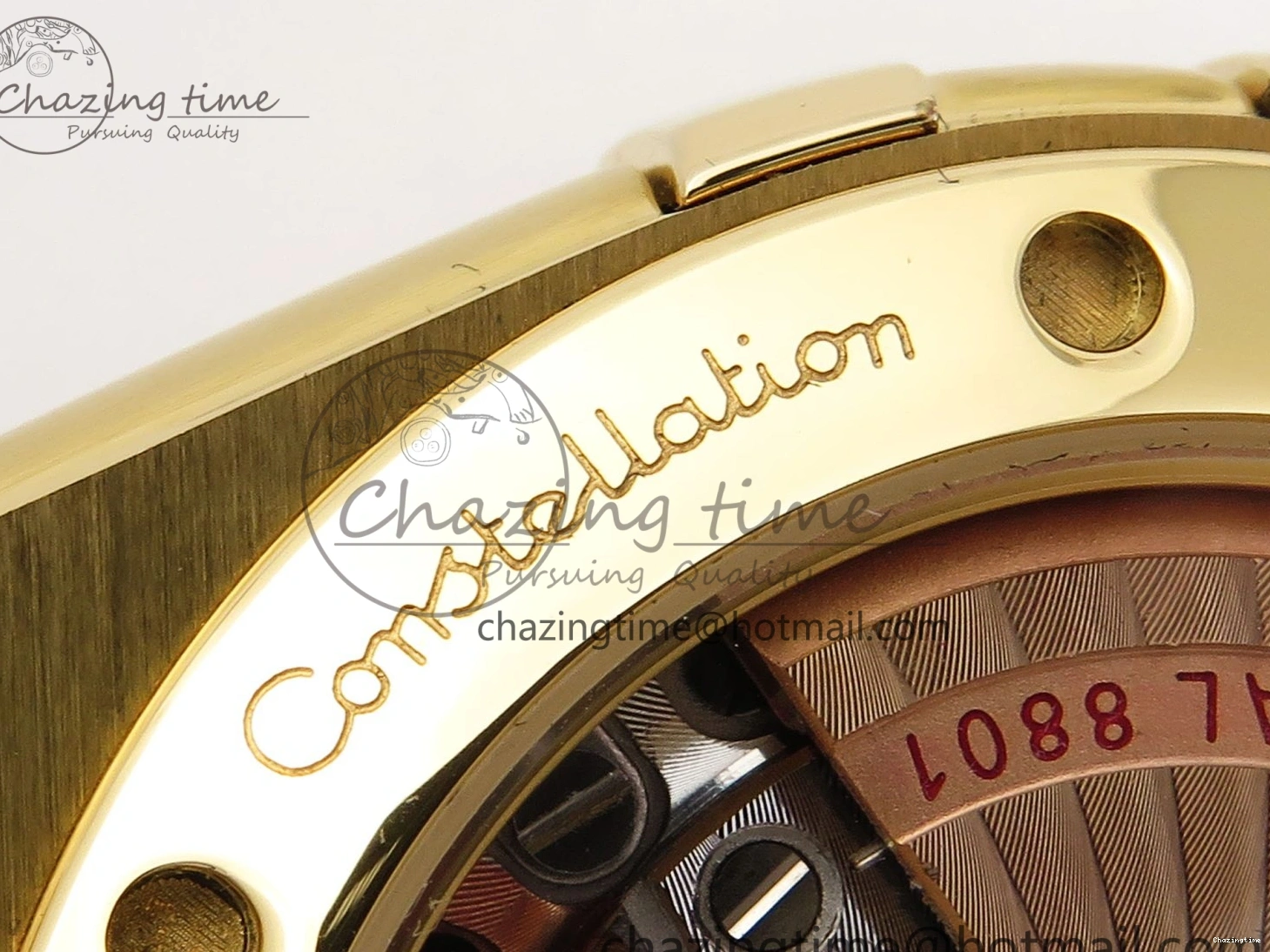 0303 Constellation 39mm YG ASWF 1:1 Best Edition White Dial on YG Bracelet A Casual 7780